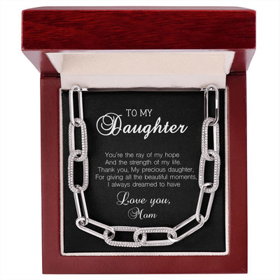 To My Daughter From Mom | Forever Linked Necklace - SweetTeez LLC