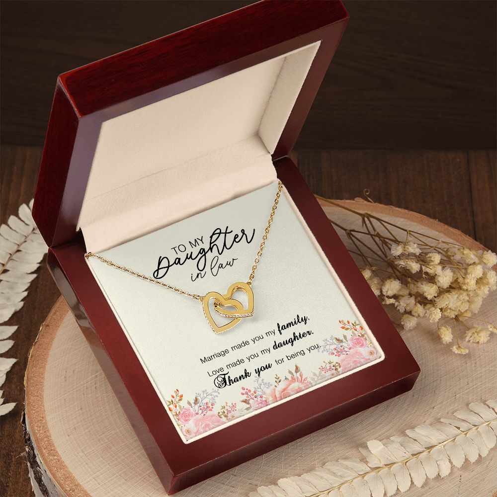 To my daughter in law | locking heart necklace - SweetTeez LLC