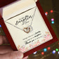 To my daughter in law | locking heart necklace - SweetTeez LLC