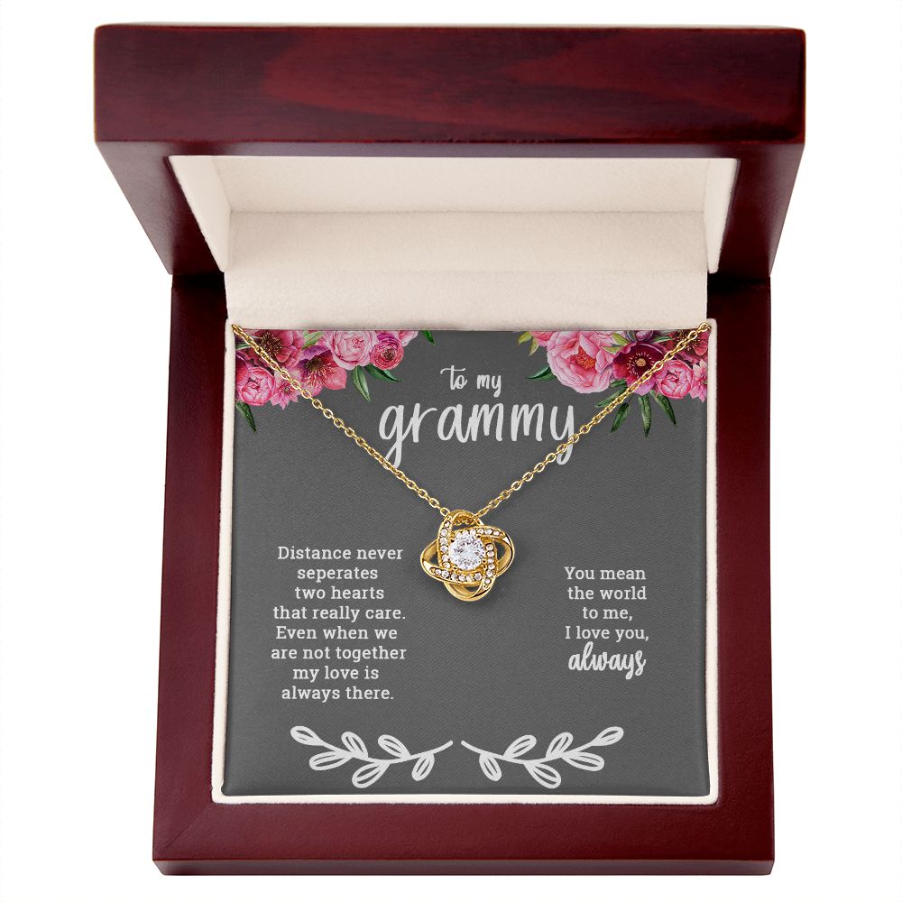 To My Grammy | Love knot necklace - SweetTeez LLC