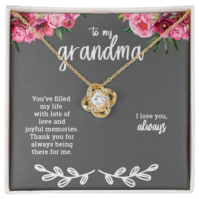 To My Grandma | Love Knot Necklace - SweetTeez LLC