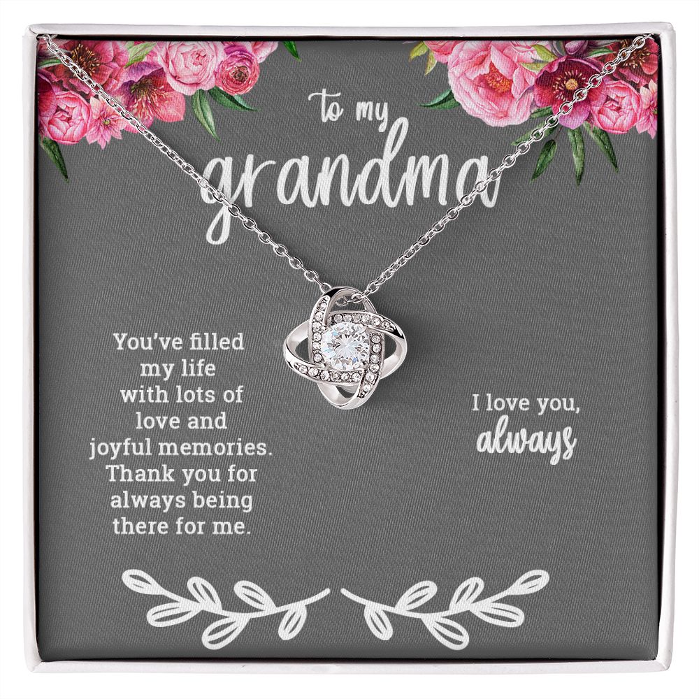 To My Grandma | Love Knot Necklace - SweetTeez LLC