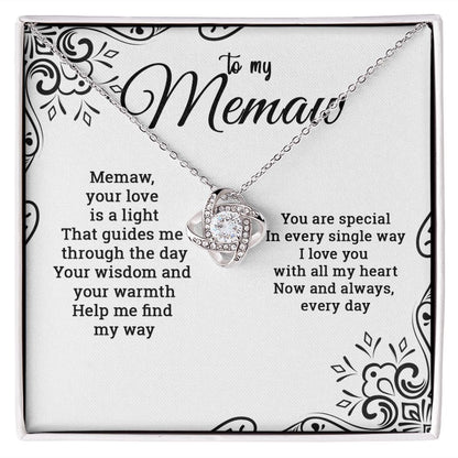 To My Memaw | Love Knot Necklace - SweetTeez LLC