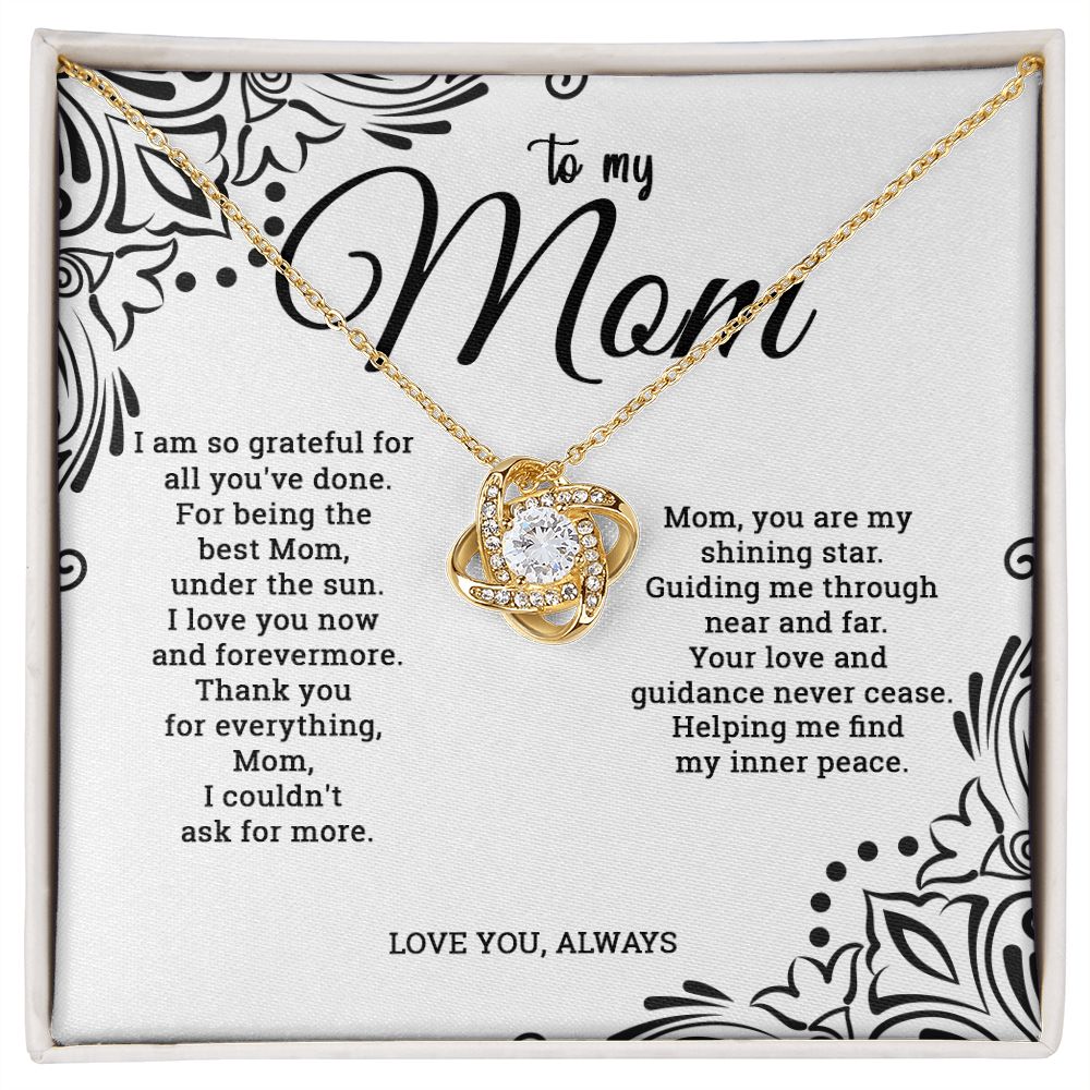To My Mom | Love knot necklace - SweetTeez LLC