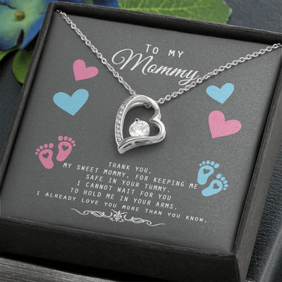 To My Mommy From Baby | Forever Love Heart Necklace - SweetTeez LLC