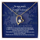 To my sons girlfriend | CZ Diamond Heart Necklace For Her - SweetTeez LLC