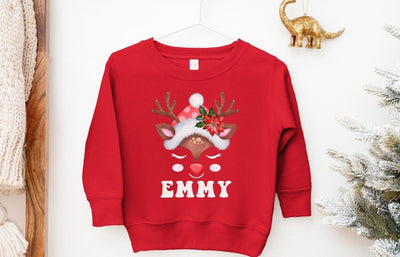 toddler crewneck sweatshirt for Christmas | personalized - SweetTeez LLC