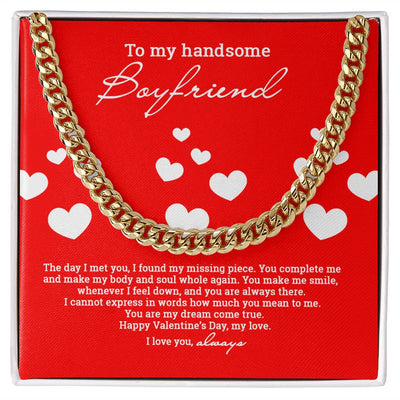 Valentine's Day Necklace For Boyfriend - SweetTeez LLC